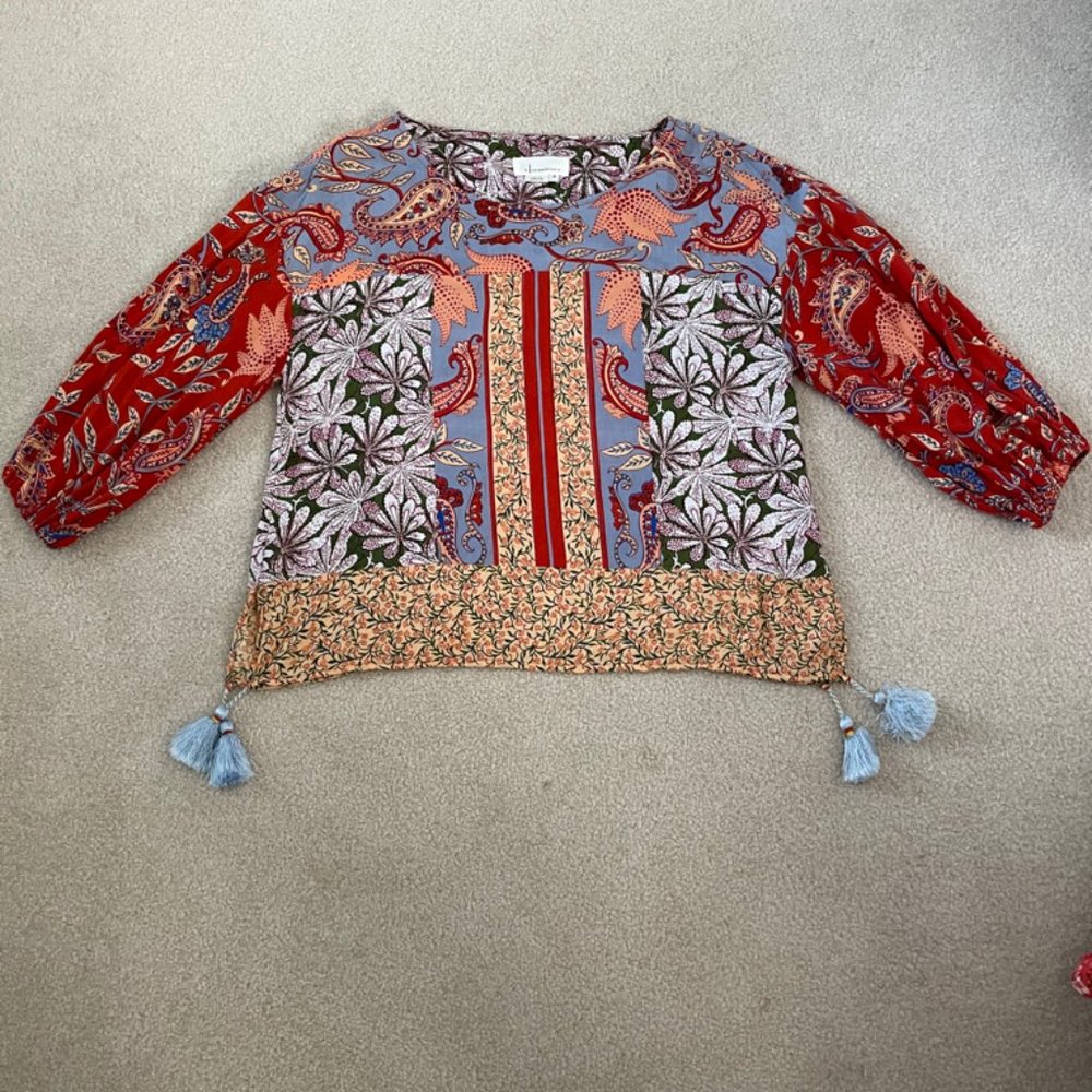 Anthropologie Bohemian Top, Size XS